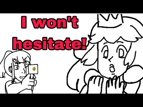 Samus vs peach? (Smash bros Phone animation)