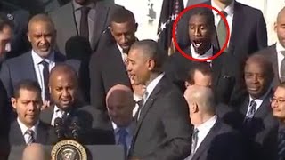 Iman Shumpert Shocked That President Obama's Podium Can Move