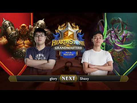 glory vs Shaxy | 2021 Hearthstone Grandmasters Asia-Pacific | Decider | Season 1 | Week 3