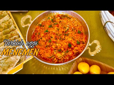 MENEMEN | Turkish Scrambled Eggs | Quick and Easy 10 Minute Breakfast Recipe