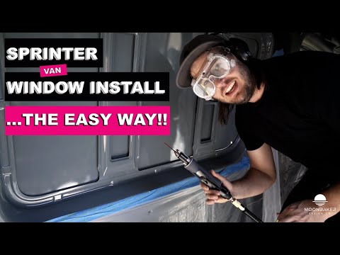 Sprinter Camper Van Conversion CR Laurence Window Install - The Easy Way!