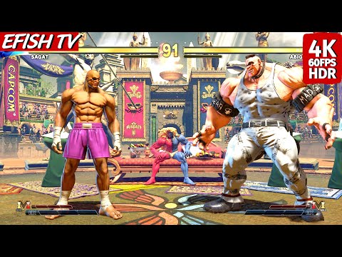 Sagat vs Abigail (Hardest AI) - Street Fighter V (PS5 4K 60FPS)