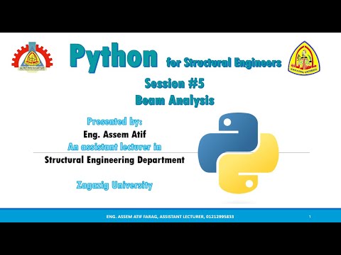 Python For Structural Engineers Session 5 Beam Analysis