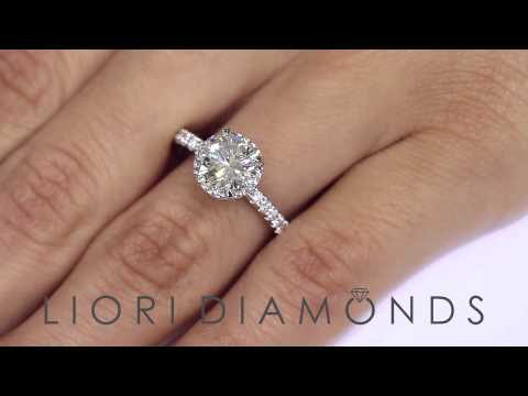 ER-SOLD-153 - 2.45 Carat G-VVS1 Certified Natural Round Diamond Engagement Ring 18k White Gold