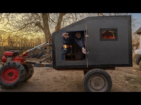 Am finalizat camperul la motocultor, avem căldură . [Ep 3]