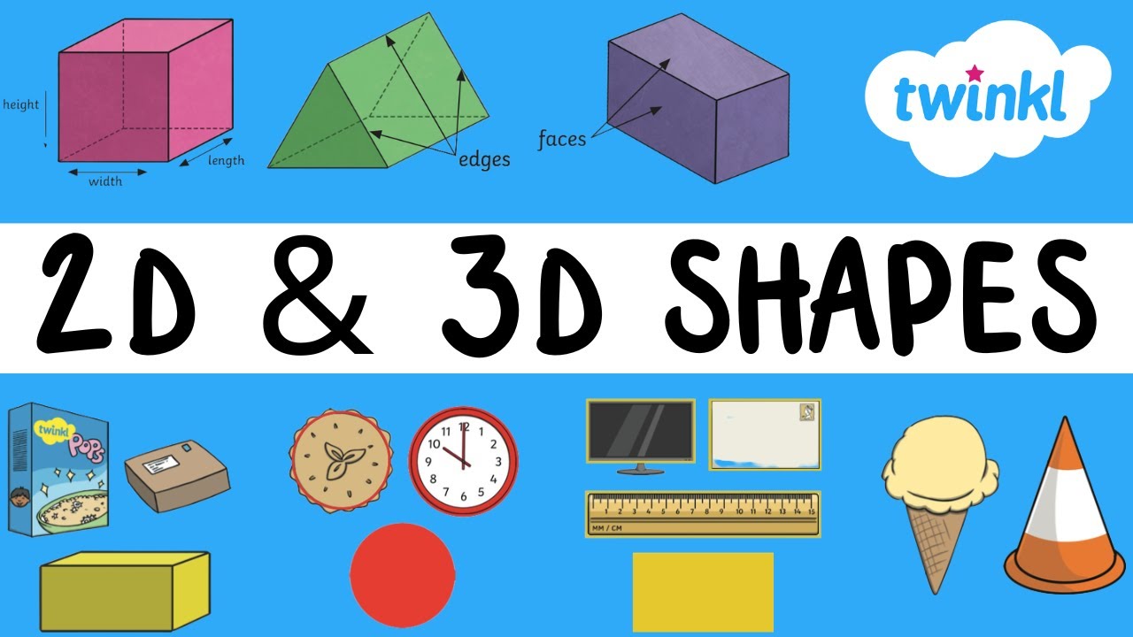 2D and 3D Shapes for Kids | Geometry for Kids | Twinkl USA