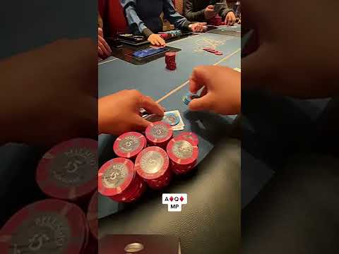 2 hands in one video against Euro Dude #poker #pokertok #vegas