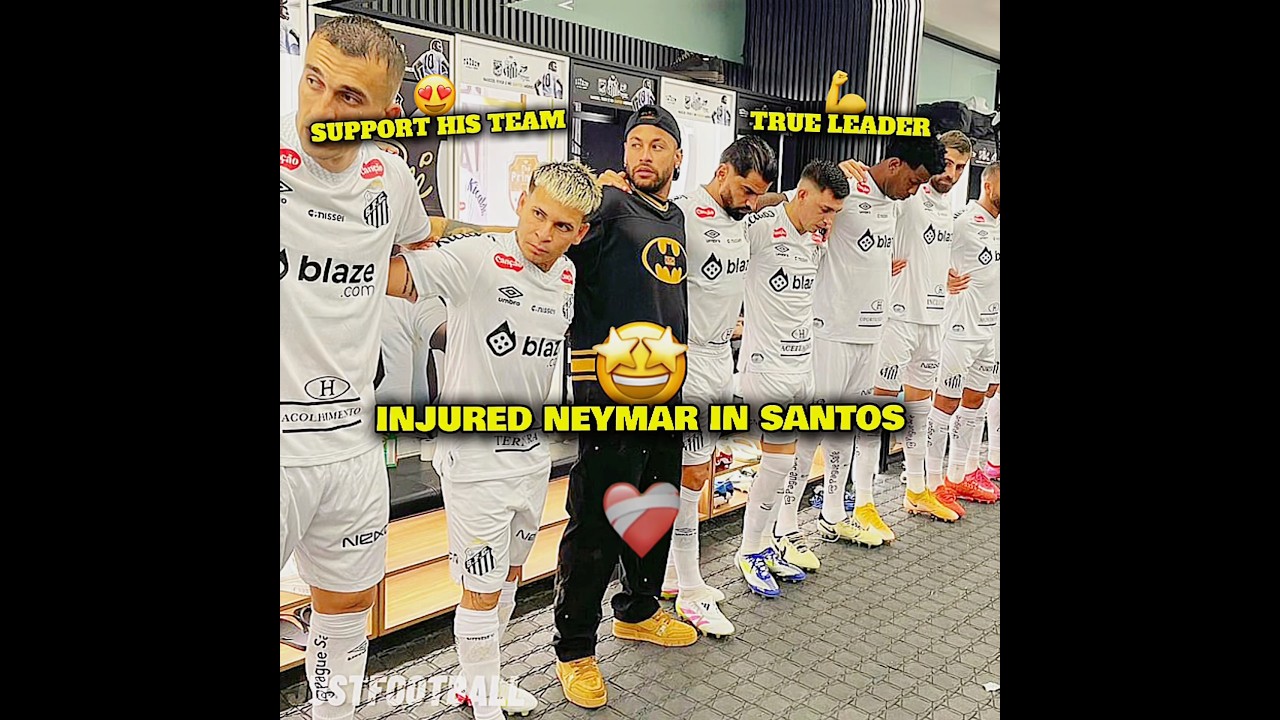 Neymar’s love to santos🤩 #neymar #santos #injury