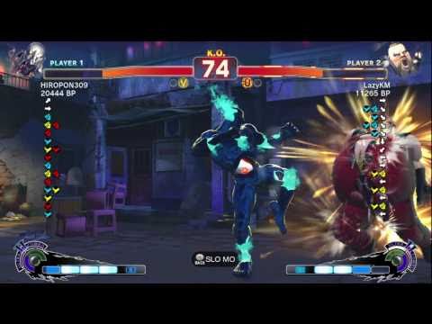 HIROPON [Seth] vs LazyKM [Rufus] SSF4 Japanese Online Ranked Matches - TRUE-HD