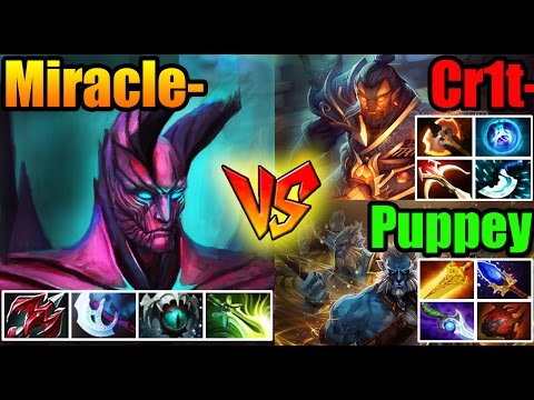 When SUPPORT Play CARRY - Miracle- vs Cr1t ft Puppey - Dota 2 7.05