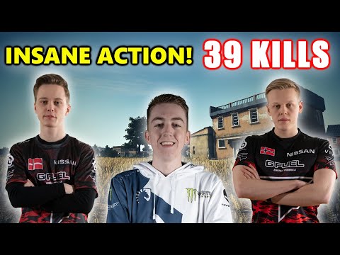 Team Liquid ibiza, FaZe Gustav & Aitzy - 39 KILLS - INSANE ACTION! - SQUAD - PUBG