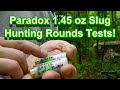 Paradox 1.45 oz Hunting Slug Range tests!