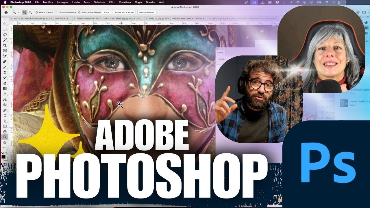 PHOTOSHOP - CORSO COMPLETO per la GRAFICA e il FOTORITOCCO (dalle basi al progetto finale!)