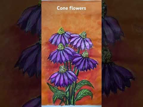 Cone flowers #fevicryl #floralartistry #fevismart @HobbyIdeasIndia #keepcreating #flowers