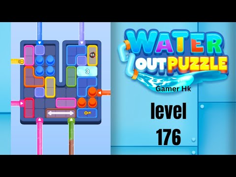 Water out puzzle level 176 Walkthrough Solution 