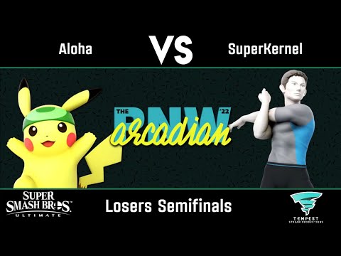 Aloha (Pikachu) vs SuperKernel (Wii Fit Trainer) - Losers Semis - Pacific Northwest Arcadian 2022