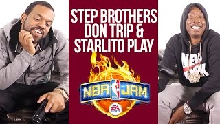 Starlito & Don Trip Talk "Step Brothers 3" While Playing NBA Jam