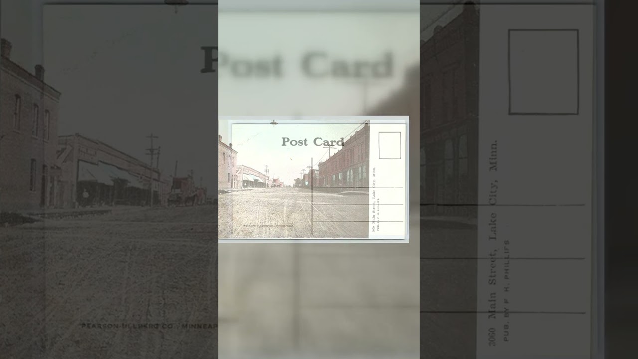 F.H. Phillips, Divided Back, Main Street, Lake City, Minn, 1907-1915 Video