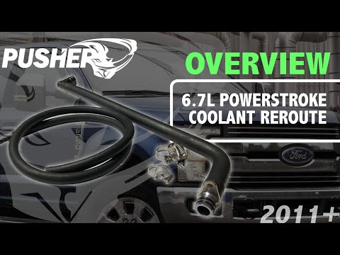 INDUSTRY FIRST! Pusher 6.7L Powerstroke Coolant Reroute System
