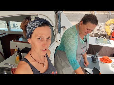 How to make Uzbek pilaf. Family plov recipe. Traditional lamb dish from Uzbekistan cooking on a boat