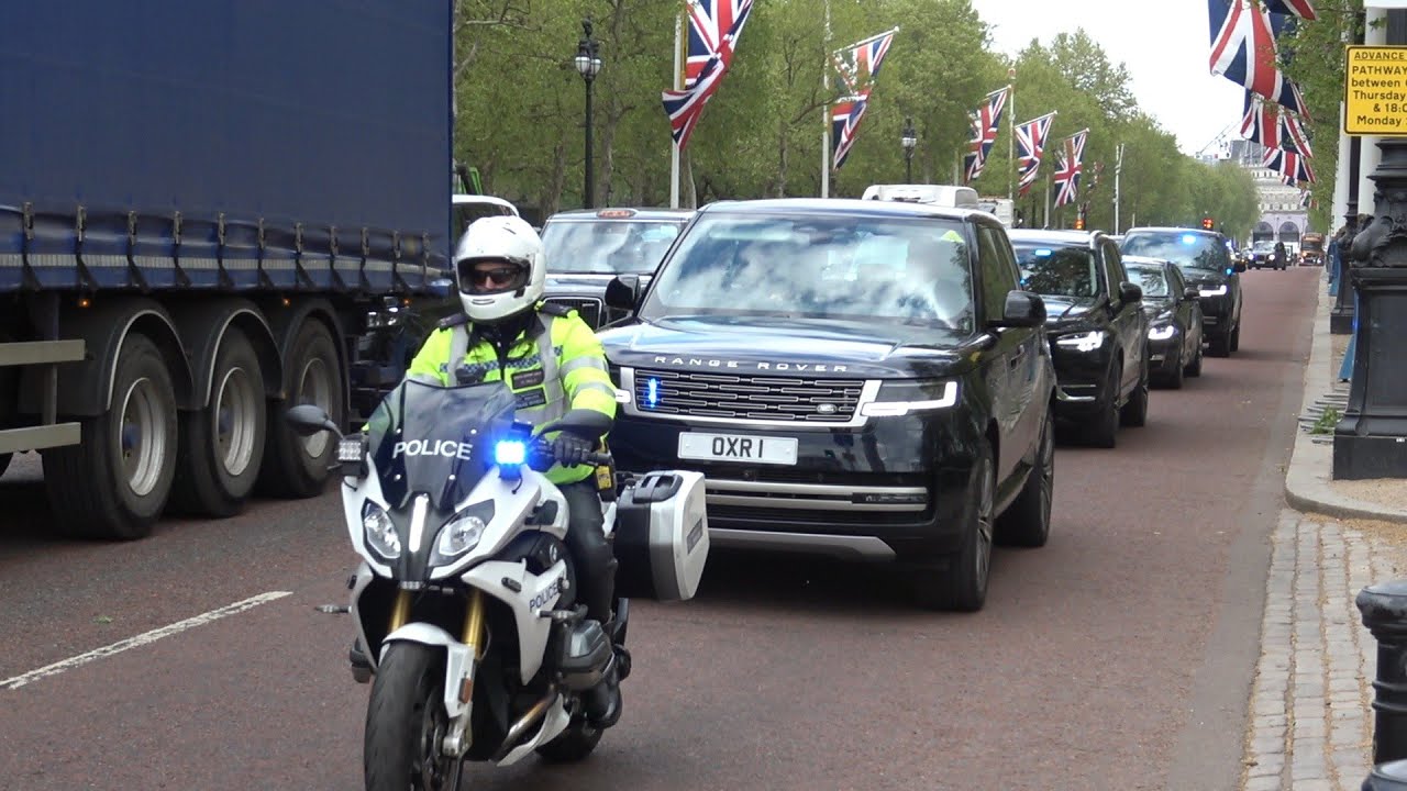 The Royal Family arrive at Buckingham Palace for Queen Elizabeth's 100th birthday lunch.