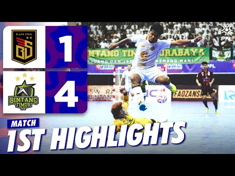 1ST HIGHLIGHT! BLACKSTEEL FC (1) Vs (4) BINTANG TIMUR SURABAYA | PRO FUTSAL LEAGUE 2024/2025