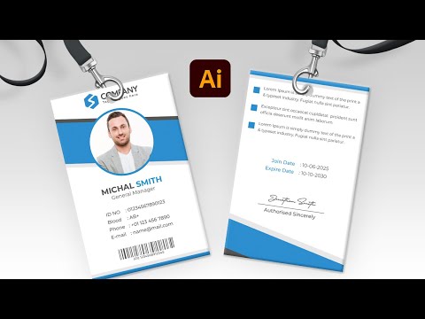 ID Card Design in Adobe Illustrator