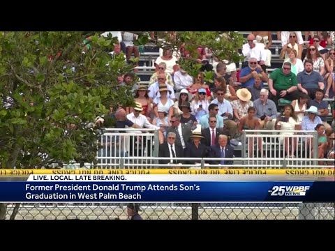 Trump attends son's graduation at Oxbridge Academy in Florida