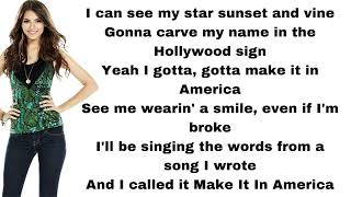 Victorious - Make it in America (lyrics)