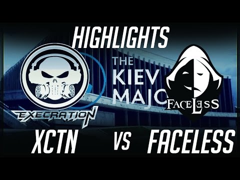 Execration vs Faceless The Kiev Major 2017 SEA Highlights Dota 2