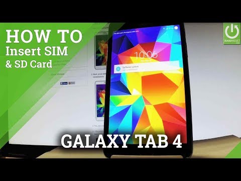 SIM & SD in SAMSUNG Galaxy Tab 4 einlegen – SIM- und SD-Karte einrichten