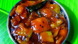 Mangai Pachadi recipe in Tamil | மாங்காய் வெல்ல பச்சடி | Mango Pachadi Sweet Recipe in Tamil |