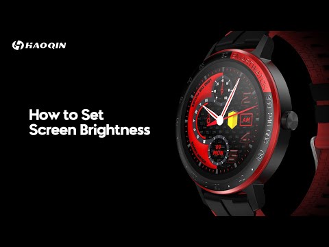 Smart Watch TS03: How to Set Screen Brightness | HAOQIN Official