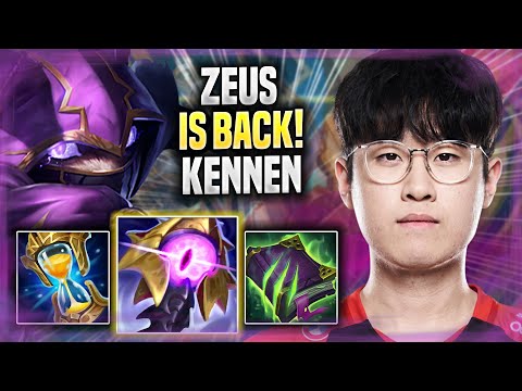 ZEUS THE KENNEN GOD IS BACK! - T1 Zeus Plays Kennen TOP vs Kled! | Season 2022