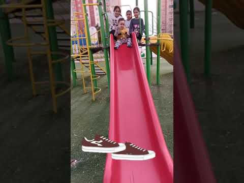 Kuzey Took Off His Shoes and Slipped Down the Slide😔 #shortsfeed2023