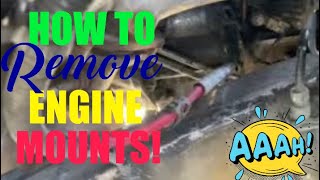How To Remove Broken Engine Mounts On A 2008 Chevy Suburban! #how #car #tutorial