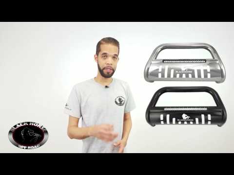 Black Horse Off Road 3" Beacon LED Bull Bar with Skid Plate