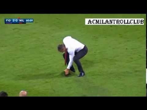 Siniša Mihajlovic Shows his skills Ac Milan vs Fiorentina