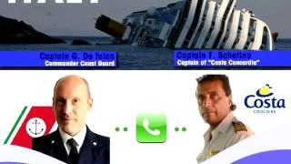 Scandal phone call between Costa Concordia's Captain and Coast Guard's Commander - SUB ENGLISH