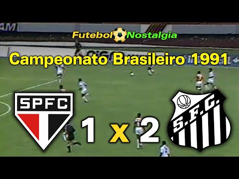 São Paulo 1 x 2 Santos - 17-02-1991 ( Campeonato Brasileiro )