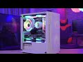 „Aerocool Trinity Mini-Tower V2“, grūdintas stiklas - baltos spalvos