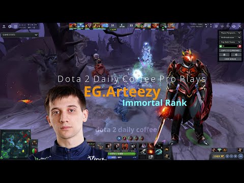 Arteezy [Dragon Knight] Carry Splash Attack Tank Raid Boss Dota 2 (2020 April)