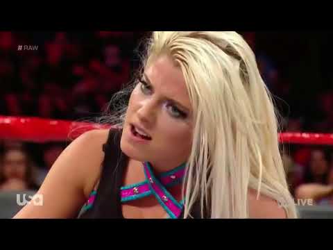 Alexa Bliss vs. Ember Moon W/ Ronda Rousey Raw: August 13, 2018