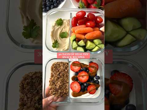 Healthy Snack Boxes in 2 Ways: Sweet & Savory😋 #healthyrecipes #healthysnacks #snackideas