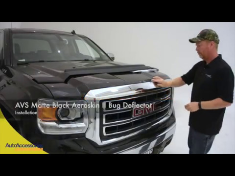 AVS Matte Black Aeroskin II Bug Deflector Installation