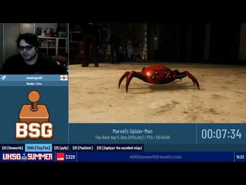 Summer '20 | Marvel's Spider Man | The Heist Any% (Any Difficulty) | RebelDragon95 | 37:10