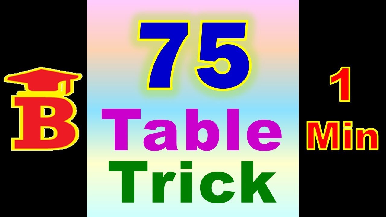75 Table Trick