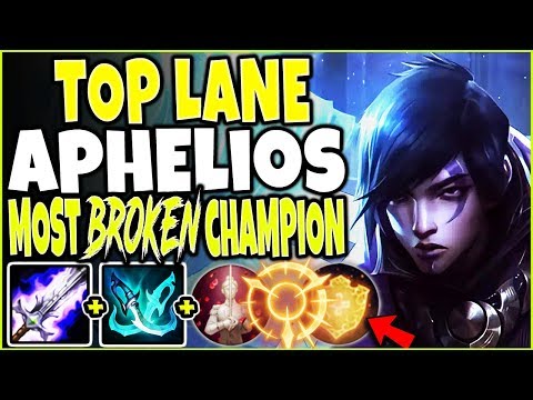 TOP LANE APHELIOS IS THE MOST BROKE CHAMPION EVER 🔥 LoL Top Aphelios s10 Gameplay League of Legends
