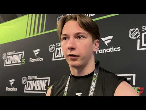 Adam Benák On How He Uses Lack Of Size To His Advantage At The NHL Scouting Combine | 2025 NHL Draft