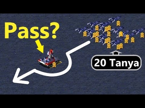 Can Tanya pass by Prism Tank? - Red Alert 2